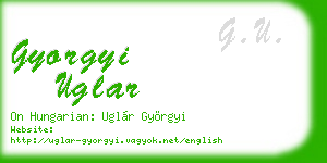 gyorgyi uglar business card